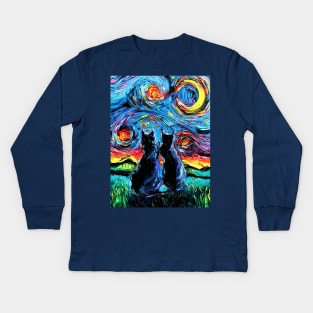 van Gogh's Cats Kids Long Sleeve T-Shirt
